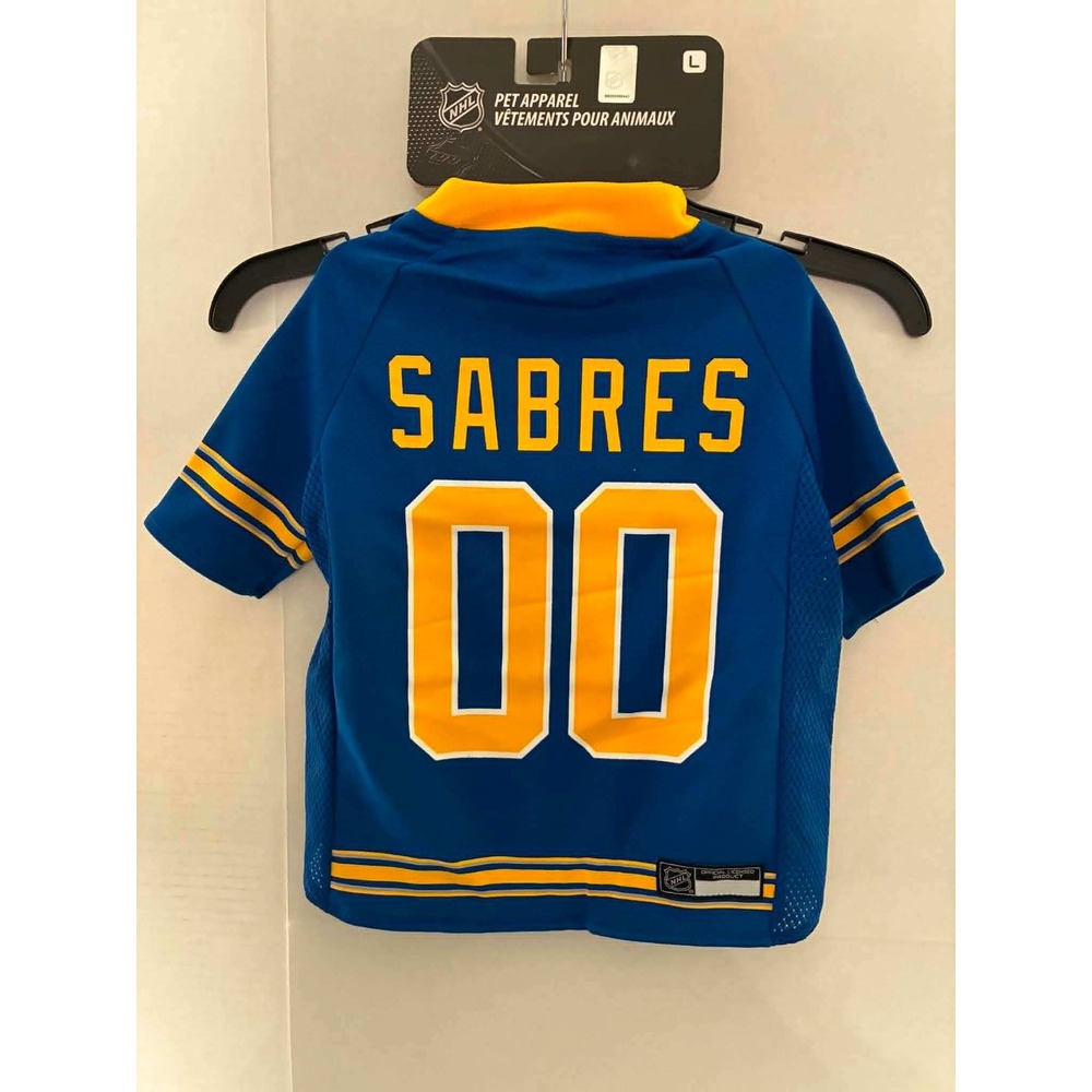 Pets First Buffalo Sabres Pet Jersey Large Blue NHL Hockey Dog Shirt 00 Gameday